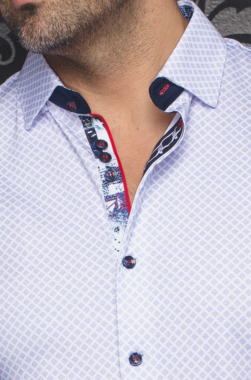 Au Noir Stretch Short Sleeve Shirt | Terrano Light Blue