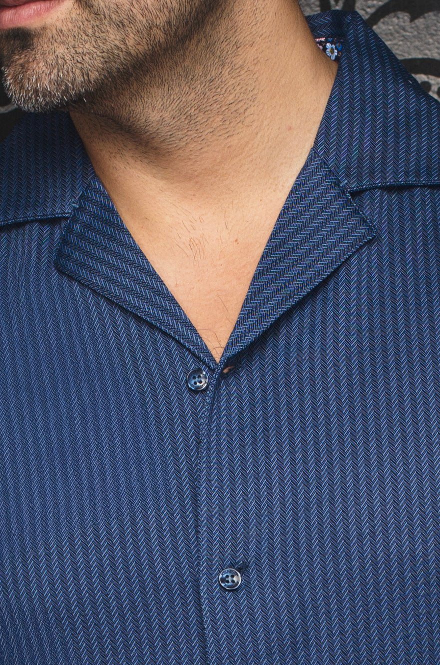 Men's Short-sleeved dress shirt | Short-sleeved dress shirt 5 / XL / Blue Men's Short-sleeved dress shirt | Short-sleeved dress shirt 5 / XL / Blue