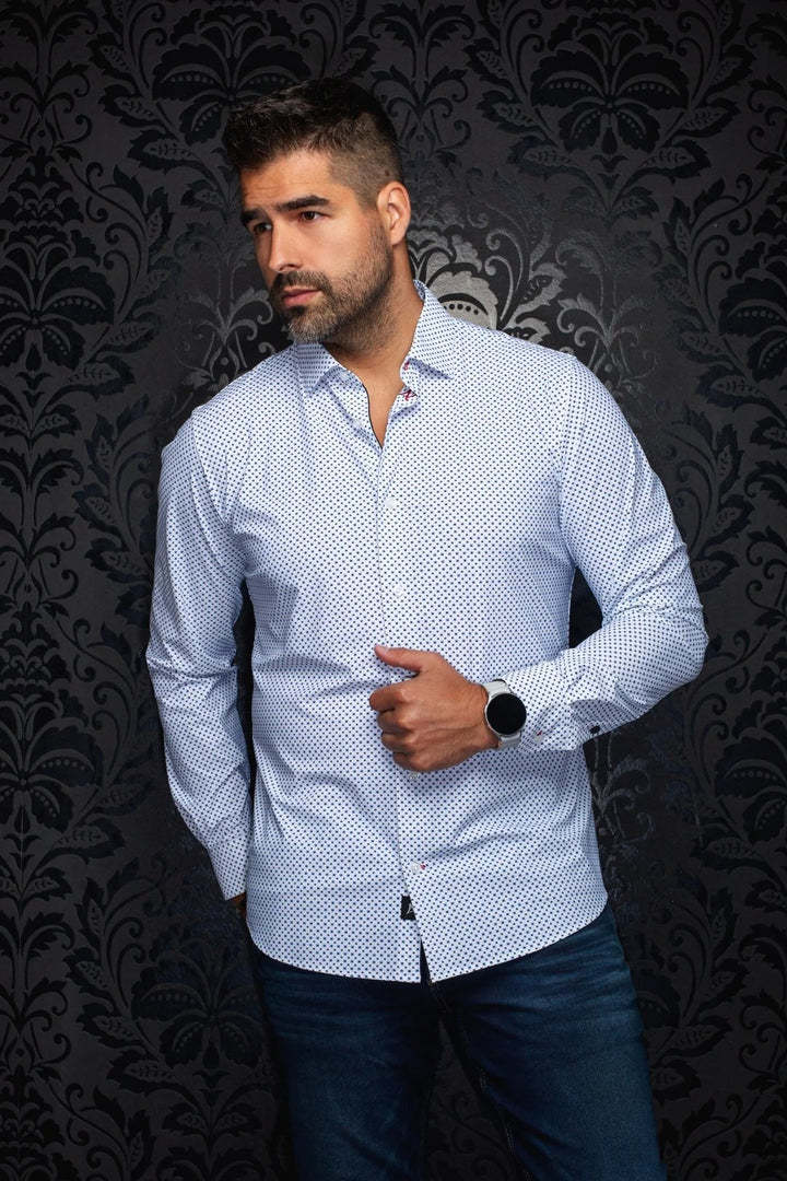 Au Noir Nylon Shirt | Nicolas Cube White