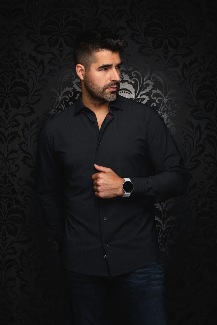 Au Noir Nylon Shirt | Nicolas STRP Black