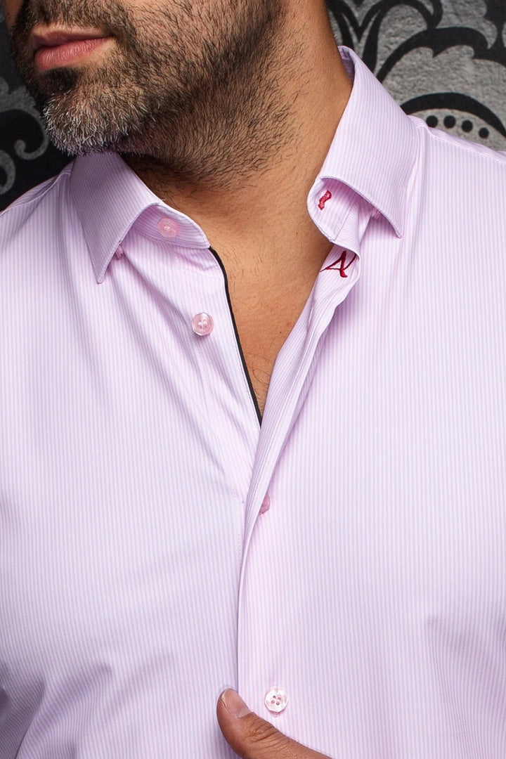 Au Noir Nylon Shirt | Nicolas STRP Pink