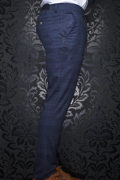 Au Noir Dressy Stretch Pant | Beretta Farrell Navy - Men Fashion