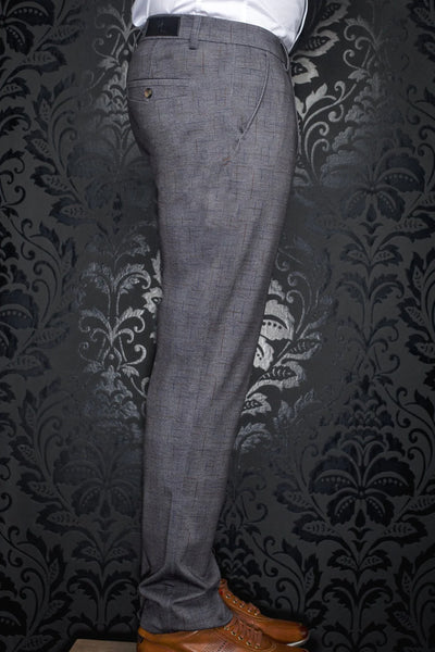 Au Noir Dressy Stretch Pant | Beretta Sidney Dark Grey - Men Fashion