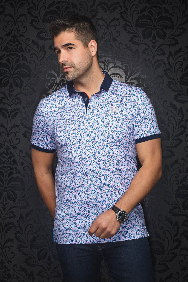 Au Noir Stretch Short-Sleeve Polo | Clorer Pink