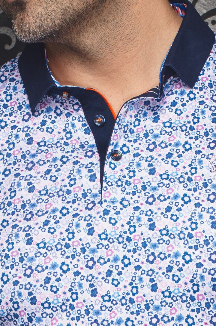 Au Noir Stretch Short-Sleeve Polo | Clorer Pink