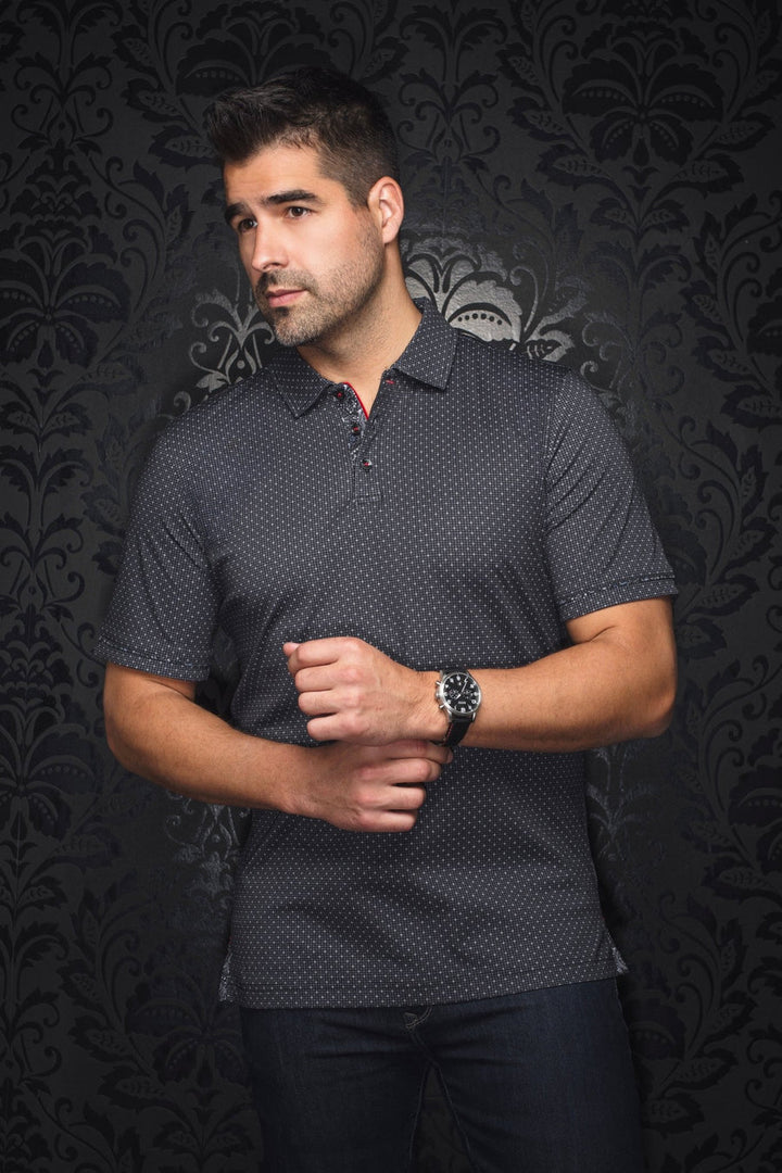 Au Noir Stretch Short-Sleeve Polo | Willys Black