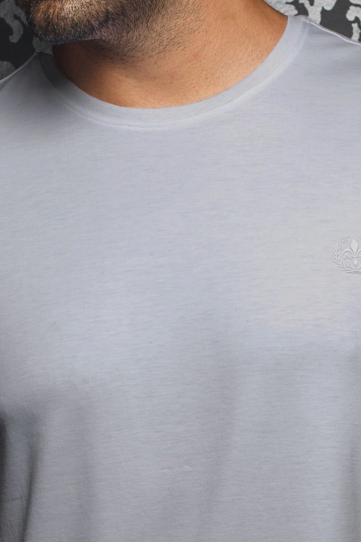 Au Noir Stretch Short-Sleeve Shirt | T-shirt Crew Neck - Michael Light Grey