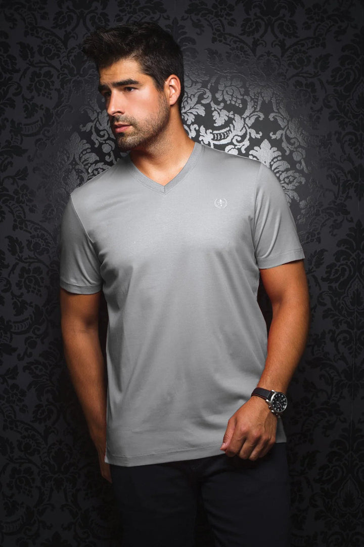 T-Shirt V-Neck - Michael Light Grey [Size L/5]
