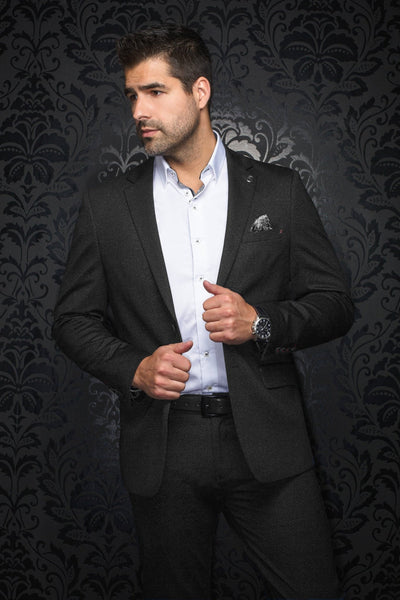 Au Noir Stretch Blazer | Bale Black - Men Fashion
