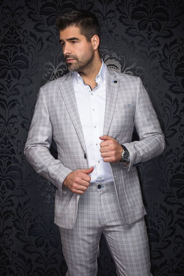 Au Noir Stretch Blazer | Veston Hanks Stone