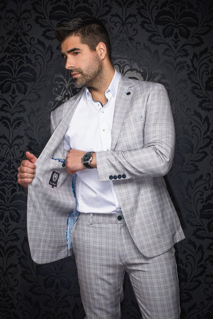 Au Noir Stretch Blazer | Veston Hanks Stone