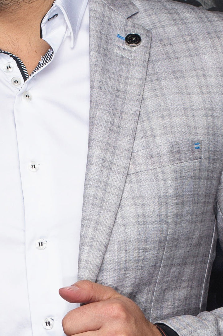 Au Noir Stretch Blazer | Veston Hanks Stone