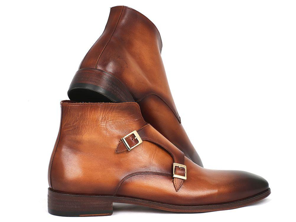 Paul Parkman Double Monkstrap Boots Brown (ID#8154-BRW 
