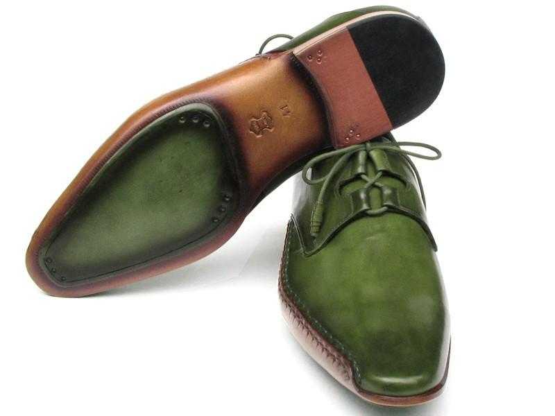 Paul Parkman Men's Goodyear Welted Wingtip Oxfords in Blue & Brown Blue & Brown / 13