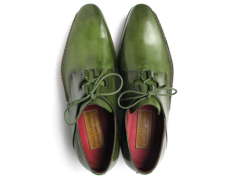 knee length dresses for ladies Paul Parkman Ghillie Lacing Handsewn Shoes Green (ID#022-GREEN) '-----