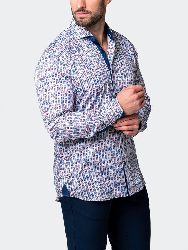 Maceoo Shirt | Einstein Spif Blue