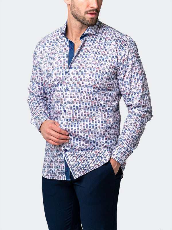 Maceoo Shirt | Einstein Spif Blue