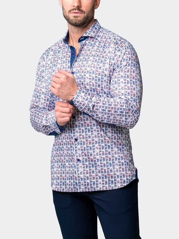 Maceoo Shirt | Einstein Spif Blue