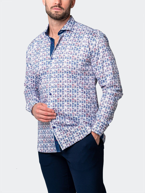 Maceoo Shirt | Einstein Spif Blue