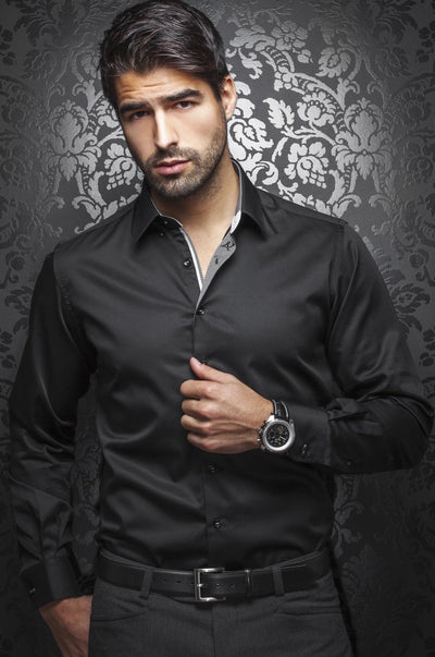 Men Fashion - Au Noir shirt - Ferre Black