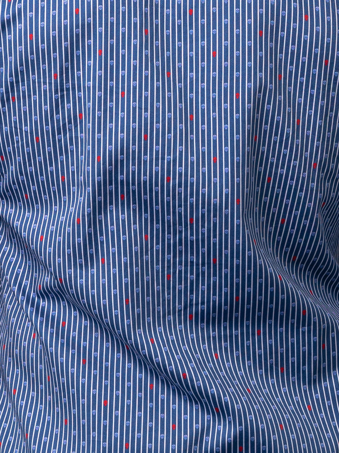 Maceoo Shirt | Fibonacci Floating Skull Blue