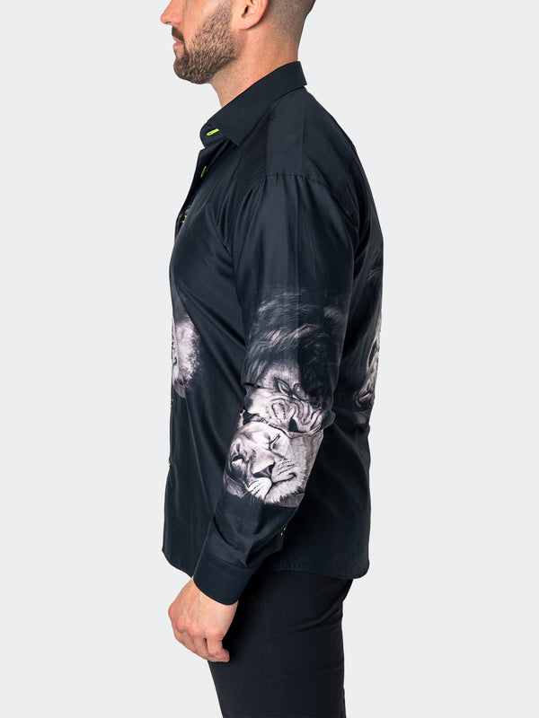 Maceoo Shirt | Fibonacci Lovelion Black