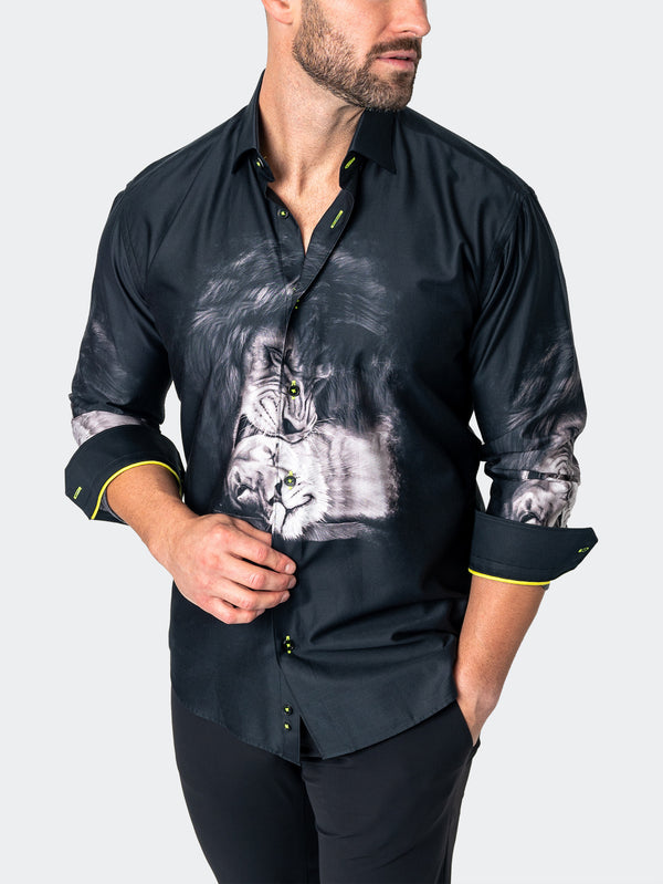 Maceoo Shirt | Fibonacci Lovelion Black