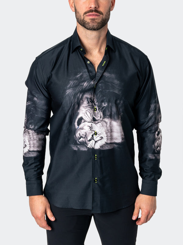 Maceoo Shirt | Fibonacci Lovelion Black