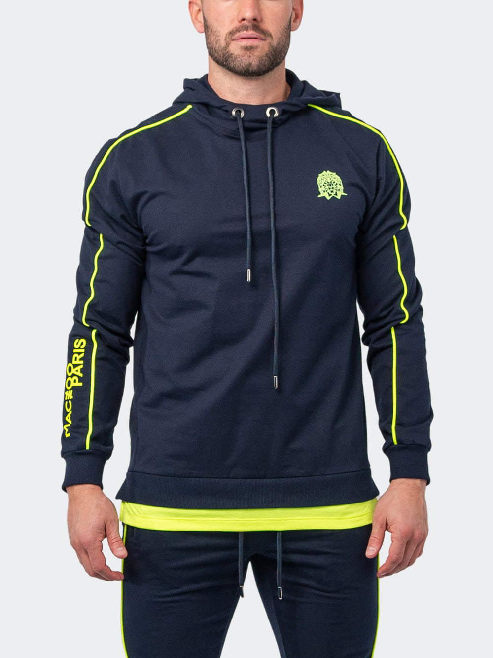 Maceoo Athleisure | Hoodie Current Blue - Men Fashion