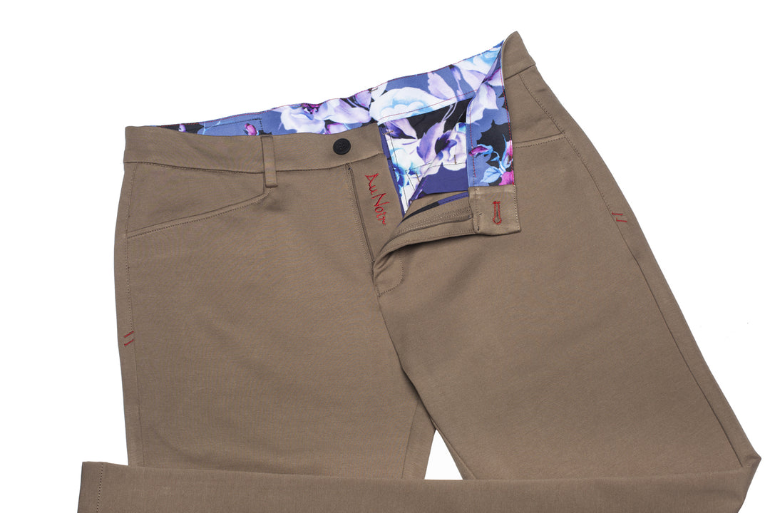 Men Fashion - Au Noir Dressy Stretch Pant - Magnum Beige