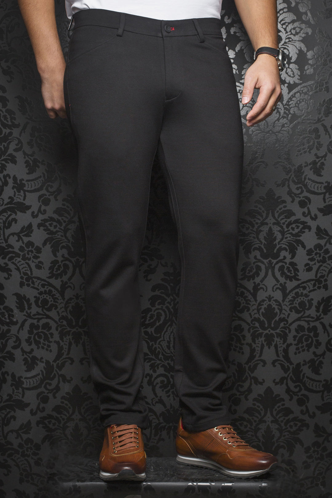Au Noir Dressy Stretch Pant |Magnum Black Men Fashion Au Noir Dressy Stretch Pant |Magnum Black Men Fashion