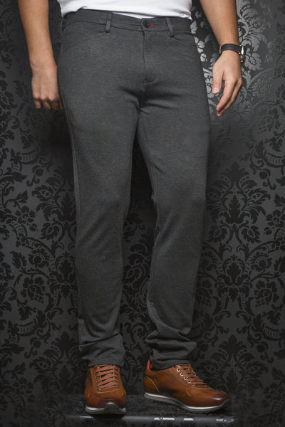 Men Fashion - Au Noir Dressy Stretch Pant - Magnum Charchoal