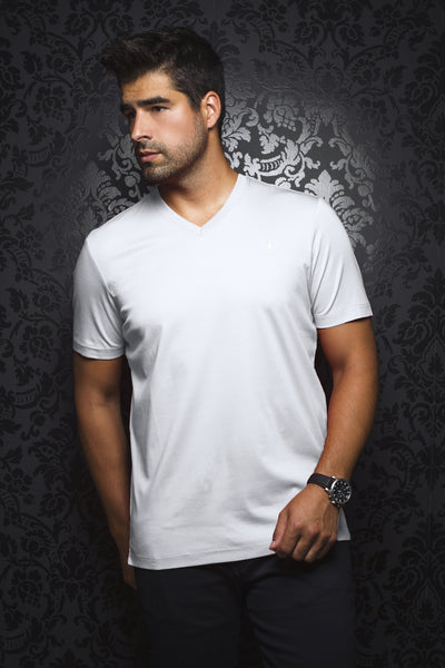 Men Fashion - Au Noir T-Shirt V-Neck - Michael White