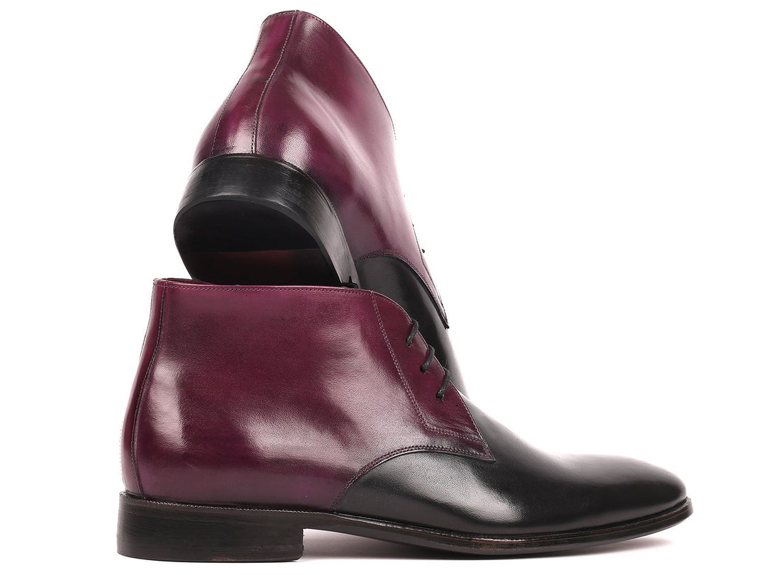 mens purple dress boots Stacy Adams Shoes Madison Cap Toe Lace Up Boot Purple Size 12