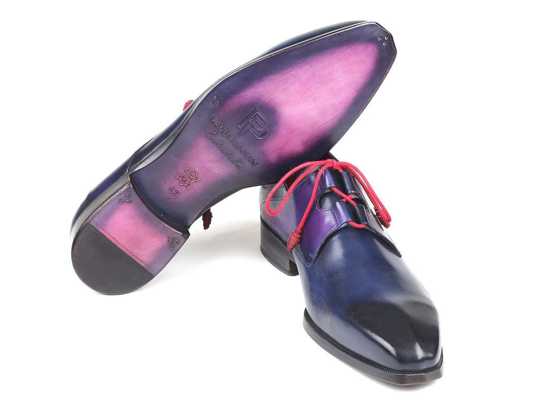 Paul Parkman Ghillie Lacing Blue Dress Shoes (ID#GT511BLU) EU 41 - US 8 / 8.5 Paul Parkman Ghillie Lacing Blue Dress Shoes (ID#GT511BLU) EU 41 - US 8 / 8.5