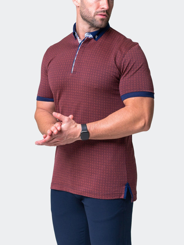 Maceoo Short-Sleeve Polos | Polo Mozartopa Red