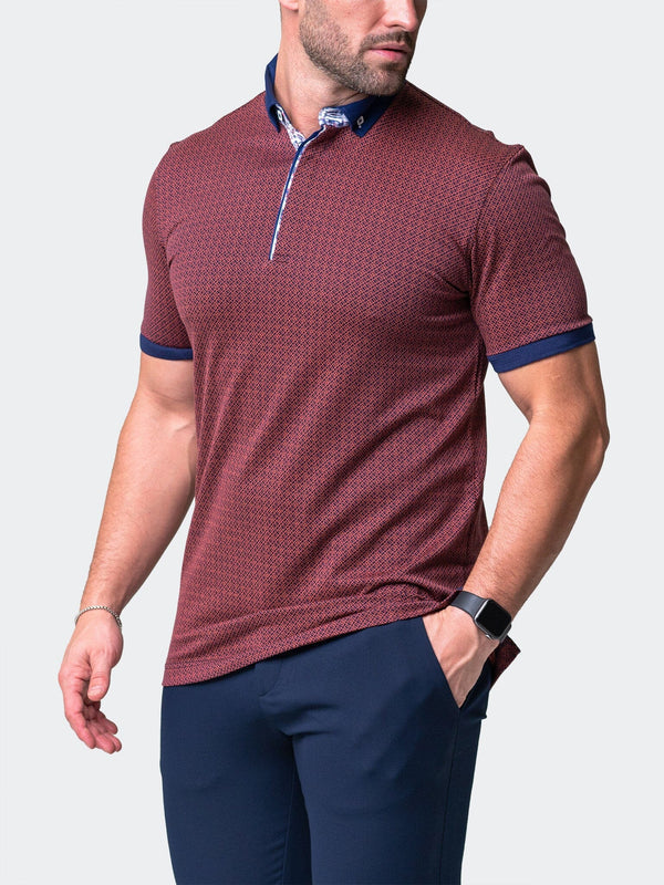 Maceoo Short-Sleeve Polos | Polo Mozartopa Red