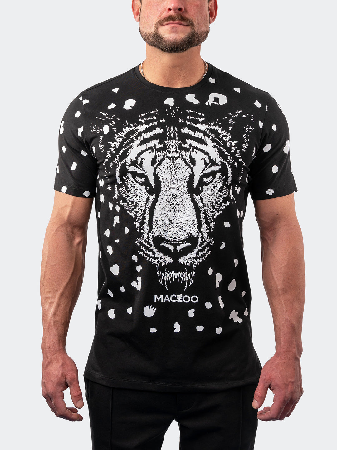 Maceoo Short-Sleeve Athleisur | Tee Spot Black