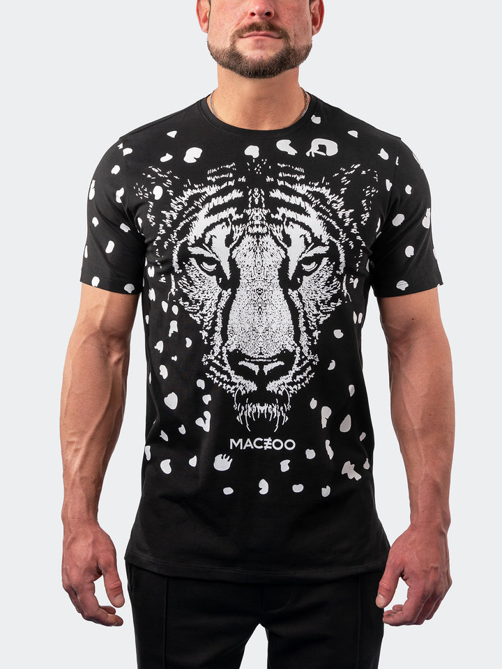 Maceoo Short-Sleeve Athleisur | Tee Spot Black