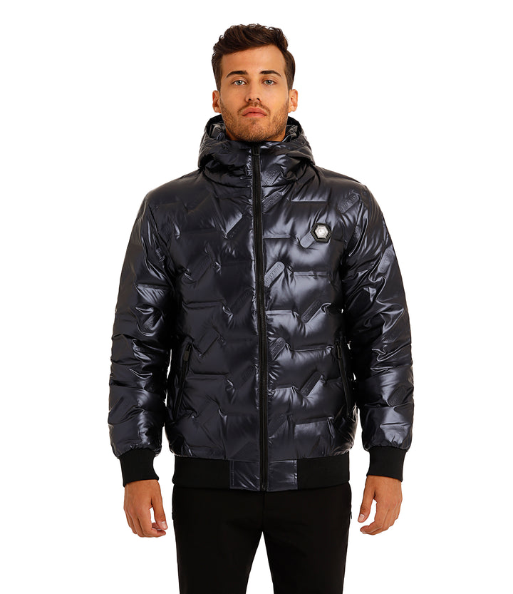 Bertigo Jacket | Wolf Navy Down Filled Coat